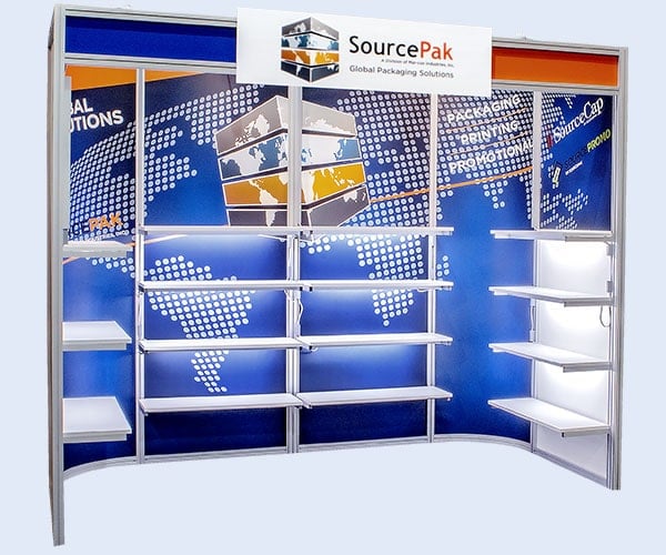 10x10 trade show booth ModLite Minimal